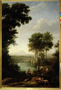 Landscape with the Finding of Moses by Claude Lorrain